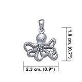 Master of mystery ~ Sterling Silver Octopus Pendant Jewelry TP2450 - Jewelry