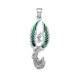 The Sacred Flame of the Mystical Flying Phoenix Pendant TP2838