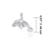 Manatee Silver Pendant TP996 - Jewelry