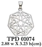 Protective Septacle Silver Pendant by Oberon Zell TPD1074