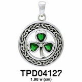 Celtic Shamrock Sterling Silver Pendant TPD4127 - Jewelry