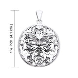 Nature’s perfect match ~ Green Man Sterling Silver Pendant by Oberon Zell TPD1040