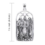 Mickie Mueller Triple Goddess Sterling Silver Pendant TPD1042