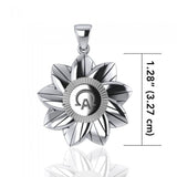 Alpha Omega Sterling Silver Pendant by Sibylle Grummes TPD1145