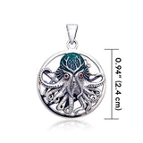 Mythic Images Cthulhu Sterling Silver Pendant with Enamel by Oberon Zell TPD1707