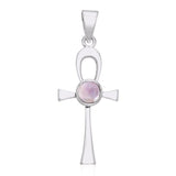 Ankh Silver Gemstone Pendant TPD1718 - Jewelry