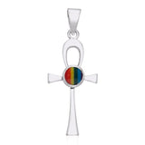 Ankh Silver Gemstone Pendant TPD1718 - Jewelry