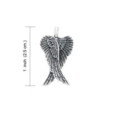 Angel Wings Sterling Silver Pendant TPD2934