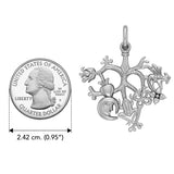 Cimaruta Witch Silver Pendant TPD3134