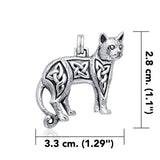 Celtic Cat Pendant TPD333 - Jewelry