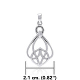 Modern Celtic Knot Sterling Silver Pendant TPD3963 - Jewelry