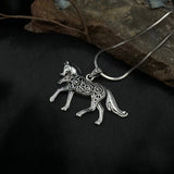 Brigid Ashwood Stable Celtic Horse ~ Sterling Silver Pendant TPD3994