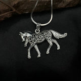 Brigid Ashwood Stable Celtic Horse ~ Sterling Silver Pendant TPD3994