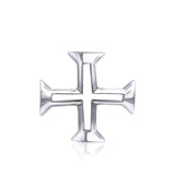 Greek Cross Sterling Silver Pendant TPD406