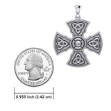 Brigid Ashwood Templar Celtic Cross Sterling Silver Pendant TPD458