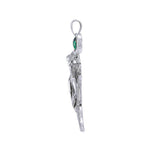 Keeper of the Ocean Sterling Silver with Gemstone Pendant TPD4898 - Jewelry