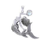 Keeper of the Ocean Sterling Silver with Gemstone Pendant TPD4898