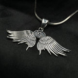 Guardian Angel Wings Sterling Silver Pendant with Capricorn Zodiac Sign TPD5512