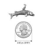 Barracudas Fish Sterling Silver Pendant by DiveSilver TPD6234