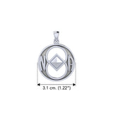 Peter Stone NA Recovery Sterling Silver Pendant TPD6342