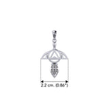 Goddess with AA Recovery Symbol Sterling Silver Pendant TPD6347