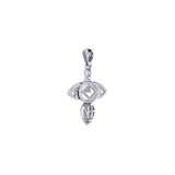 Goddess with NA Recovery Symbol Sterling Silver Pendant TPD6348