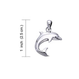 Dolphin Sterling Silver Pendant TPD831