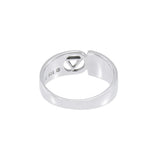 Pride Symbol with Rainbow Color Inlay Silver Ring TR285 - Jewelry