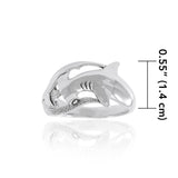 Hammerhead Shark Sterling Silver Ring TR3409 - Jewelry