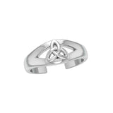 Celtic Triquetra Knot Sterling Silver Toe Ring TR3719 - Jewelry