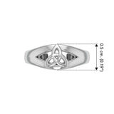 Celtic Triquetra Knot Sterling Silver Toe Ring TR3719 - Jewelry