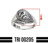 Ted Andrews Barn Owl Ring TRI205