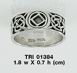 NA Recovery Symbol Sterling Silver Ring TRI1384