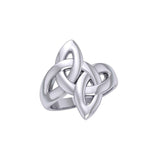 Double Trinity Knot Silver Ring TRI1592 - Jewelry