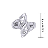 Double Trinity Knot Silver Ring TRI1592 - Jewelry