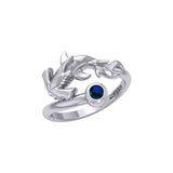 Hammerhead Shark Silver Ring with Gemstone TRI2427 - Jewelry