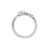 Dolphin with Wave Silver Ring TRI2431 - Jewelry