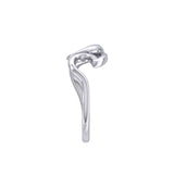 Dolphin with Wave Silver Ring TRI2431 - Jewelry