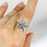 Star Fish Sterling Silver Ring - Jewelry