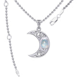 Blue Moon Silver Pendant with Gemstone TPD4056 - Jewelry