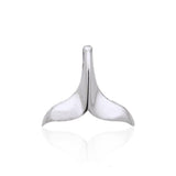 Large Whale Tail Silver Pendant JP007 - Jewelry