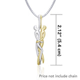 Venus and Mars Silver and Gold Pendant MPD1097 - Jewelry