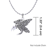 Brigid Ashwood Mythical Raven ~ Sterling Silver Pendant TPD3998