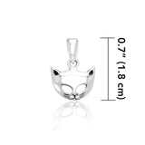 Playful and affectionate ~ Sterling Silver Cat Mask Ring TPD734