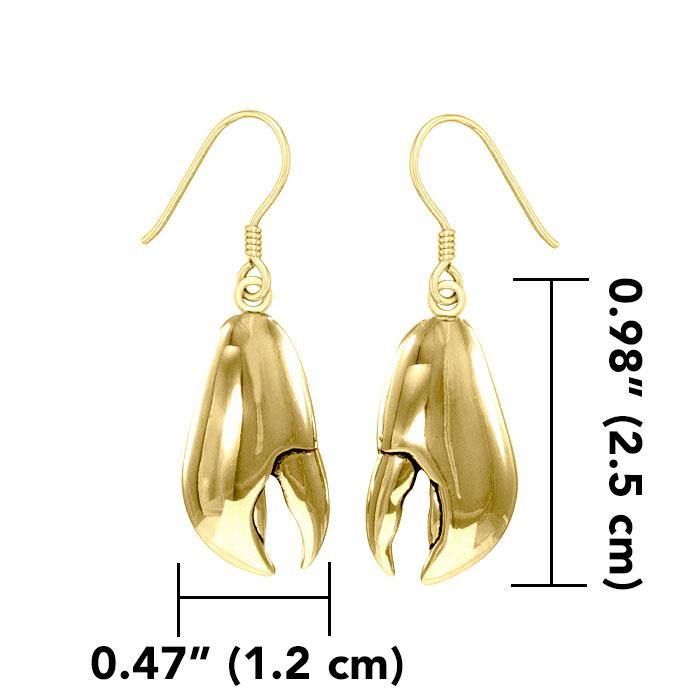 Lobster Claw Solid Gold Hook Earring GER1514 – Peter Stone Jewelry