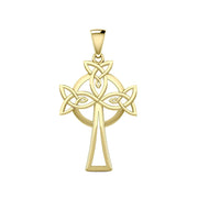 Celtic Cross Solid Gold Pendant GPD5638