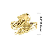 Jellyfish Solid Gold Wrap Ring GRI1896 - Jewelry