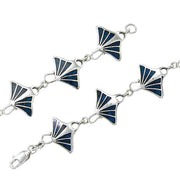 Manta Ray with Inlaid Silver Bracelet TBG545