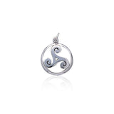 Celtic Triskelion Silver Charm TC023