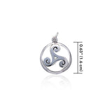 Celtic Triskelion Silver Charm TC023 - Jewelry